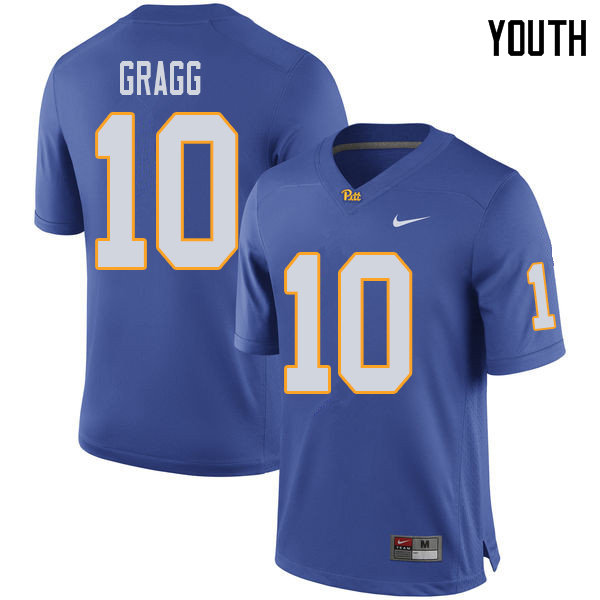 Youth #10 Will Gragg Pittsburgh Panthers College Football Jerseys Sale-Royal